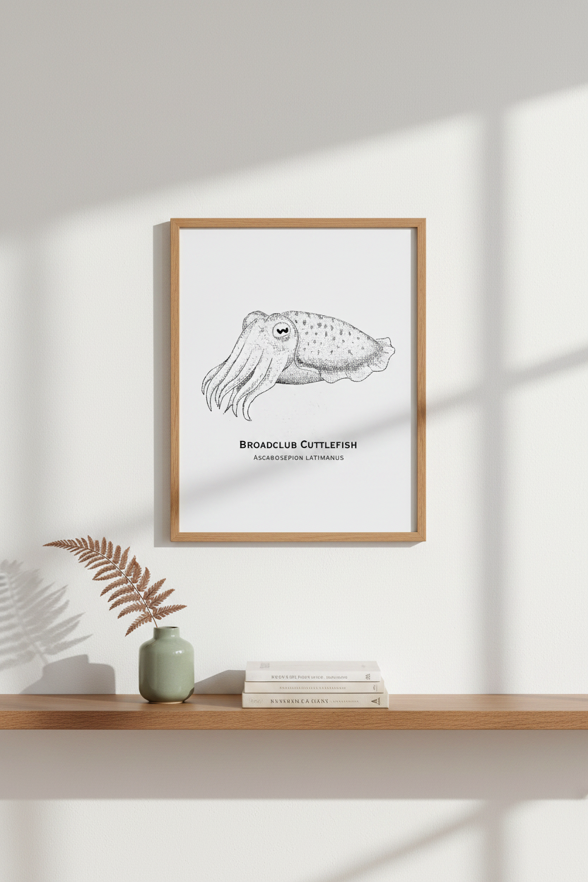 Oak framed mockup